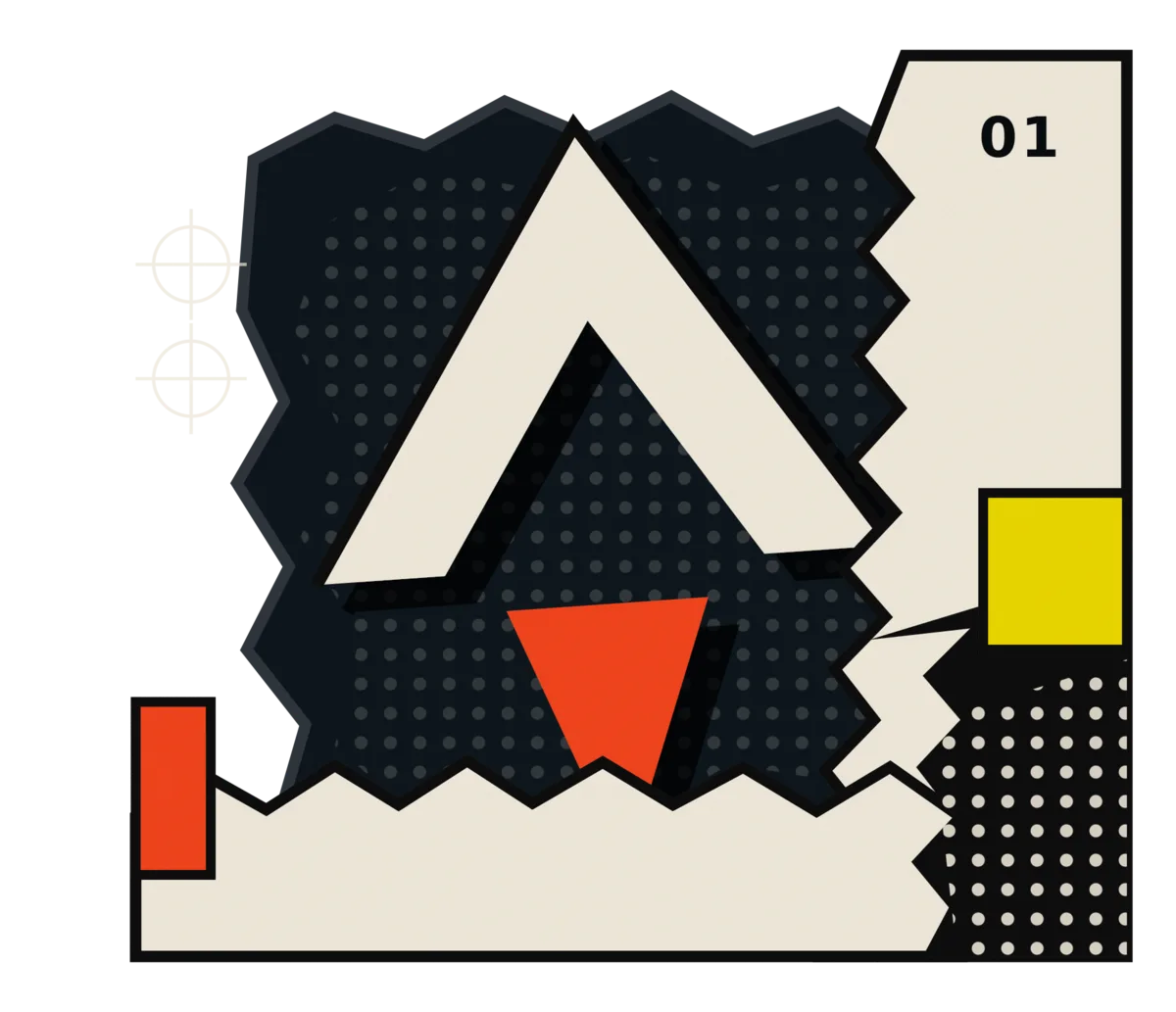GamingForge brutalist brand collage