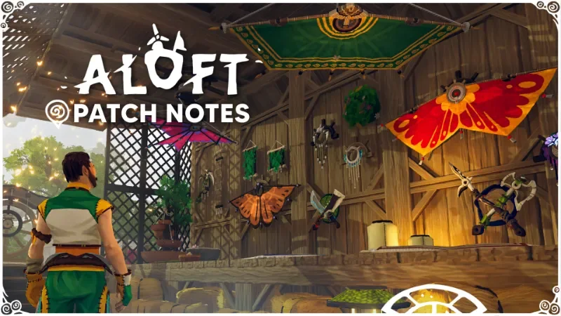 Aloft 0.3.5.18 Patch Fixes Glider Bugs and Save Data Issues cover image.