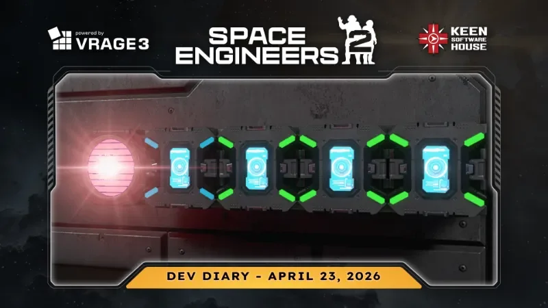 Space Engineers 2 Dev Diary Reveals Smarter NPCs and Combat Upgrades cover image.