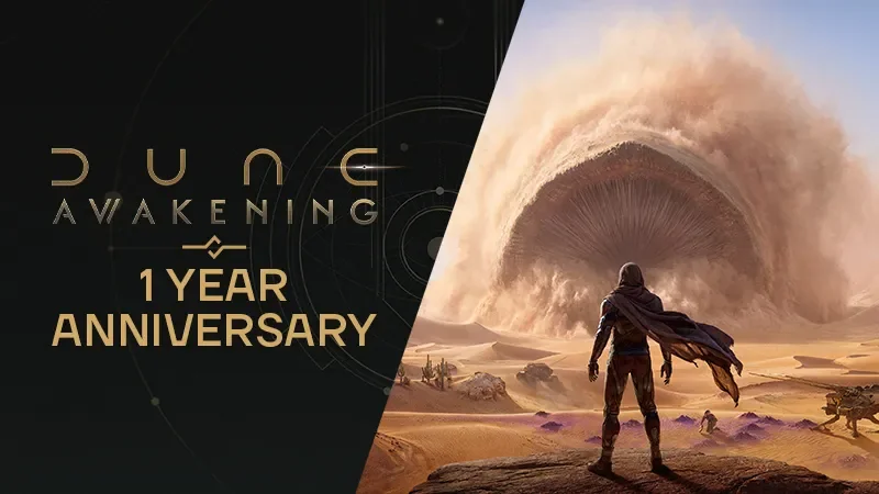Dune: Awakening kicks off year-one anniversary event with free rewards cover image.